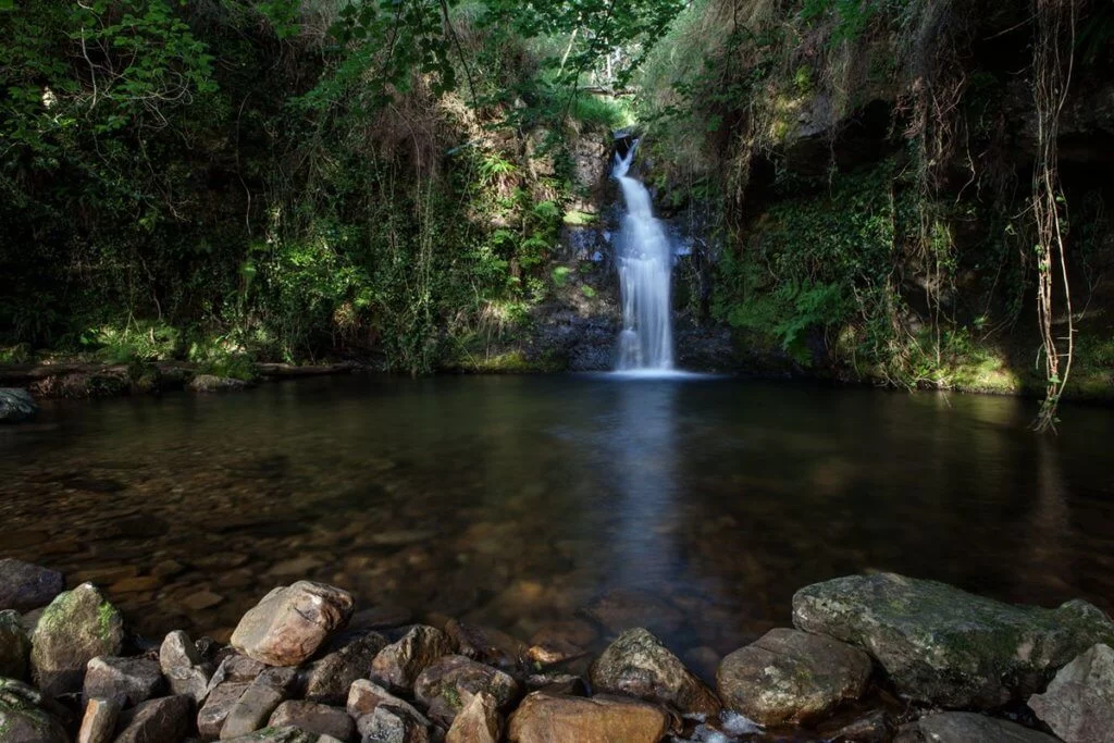 Cascadas de Lamiña en Ruente o Ursula